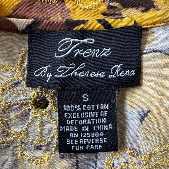 Vintage Y2K Trenz by Theresa Renz Floral Embroidered 3/4 Sleeve Jacket - Picture 5 of 6